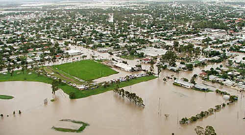 A flooded Dalby on December 28 last year. A flooded Dalby on December 28 last year.